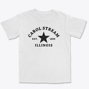 Carol Stream Illinois Star Premium Heavyweight T-shirt