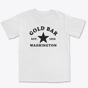 Gold Bar Washington Star Premium Heavyweight T-shirt
