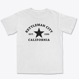 Kettleman City California Star Premium Heavyweight T-shirt