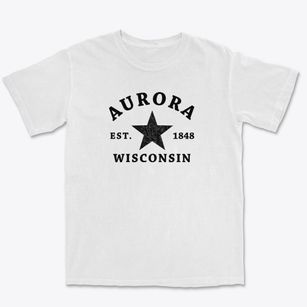 Aurora Wisconsin Star Premium Heavyweight T-shirt