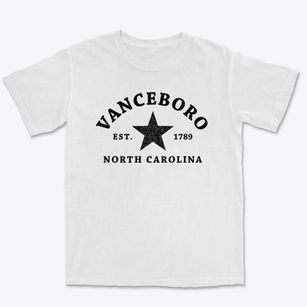 Vanceboro North Carolina Star Premium Heavyweight T-shirt
