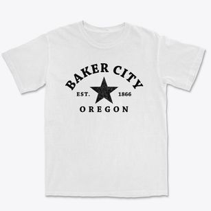 Baker City Oregon Star Premium Heavyweight T-shirt