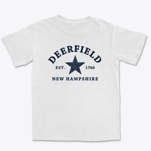 Deerfield New Hampshire Star Premium Heavyweight T-shirt