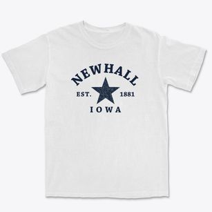 Newhall Iowa Star Premium Heavyweight T-shirt