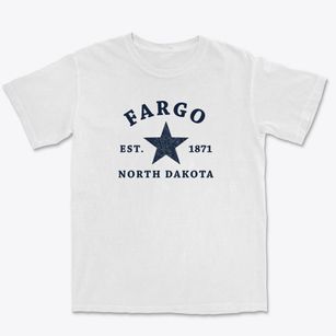 Fargo North Dakota Star Premium Heavyweight T-shirt
