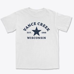 Vance Creek Wisconsin Star Premium Heavyweight T-shirt