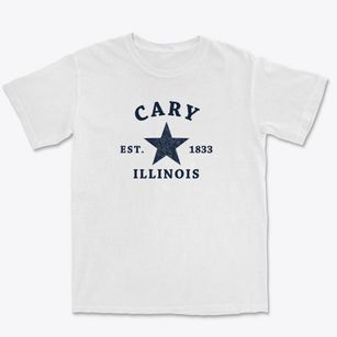 Cary Illinois Star Premium Heavyweight T-shirt