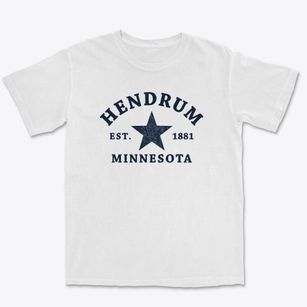 Hendrum Minnesota Star Premium Heavyweight T-shirt