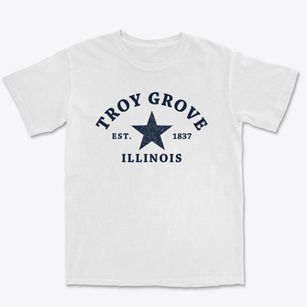 Troy Grove Illinois Star Premium Heavyweight T-shirt