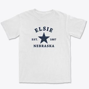 Elsie Nebraska Star Premium Heavyweight T-shirt