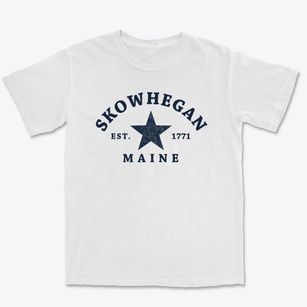 Skowhegan Maine Star Premium Heavyweight T-shirt