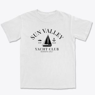 Sun Valley Idaho Yacht Club Premium Heavyweight T-shirt