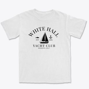 White Hall West Virginia Yacht Club Premium Heavyweight T-shirt