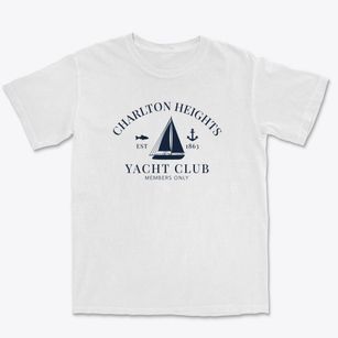 Charlton Heights West Virginia Yacht Club Premium Heavyweight T-shirt