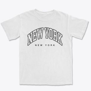 New York City New York Inline Premium Heavyweight T-shirt