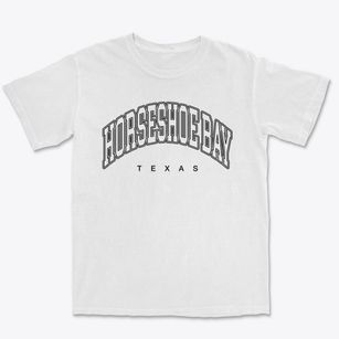 Horseshoe Bay Texas Inline Premium Heavyweight T-shirt