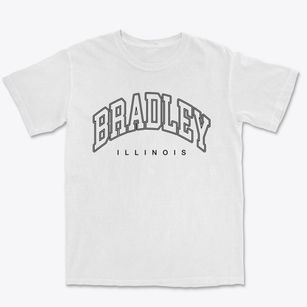 Bradley Illinois Inline Premium Heavyweight T-shirt