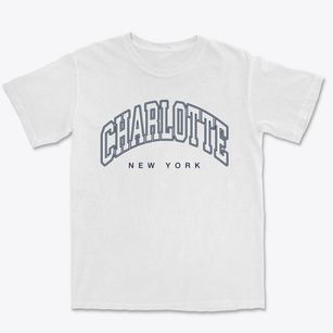 Charlotte New York Inline Premium Heavyweight T-shirt