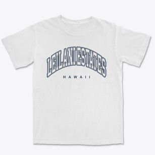 Leilani Estates Hawaii Inline Premium Heavyweight T-shirt