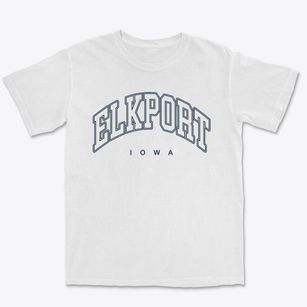 Elkport Iowa Inline Premium Heavyweight T-shirt