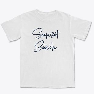 Sunset Beach New Jersey Freestyle Premium Heavyweight T-shirt