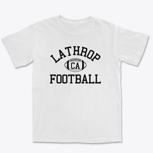 Lathrop California Football Premium Heavyweight T-shirt