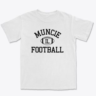 Muncie Illinois Football Premium Heavyweight T-shirt
