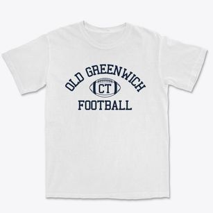 Old Greenwich Connecticut Football Premium Heavyweight T-shirt