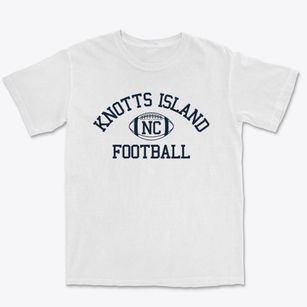 Knotts Island North Carolina Football Premium Heavyweight T-shirt