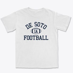 De Soto Iowa Football Premium Heavyweight T-shirt