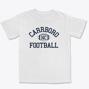 Carrboro North Carolina Football Premium Heavyweight T-shirt