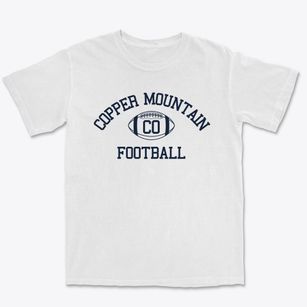 Copper Mountain Colorado Football Premium Heavyweight T-shirt