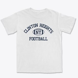 Clinton Heights New York Football Premium Heavyweight T-shirt