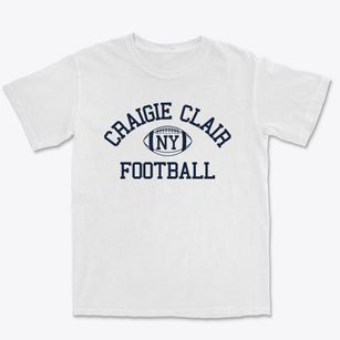 Craigie Clair New York Football Premium Heavyweight T-shirt
