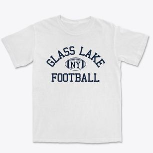 Glass Lake New York Football Premium Heavyweight T-shirt