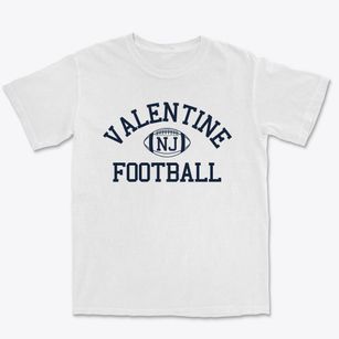 Valentine New Jersey Football Premium Heavyweight T-shirt