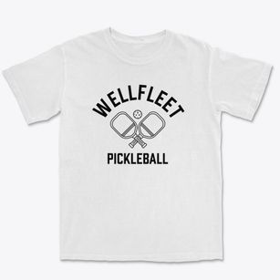 Wellfleet Massachusetts Pickleball Premium Heavyweight T-shirt
