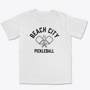 Beach City Texas Pickleball Premium Heavyweight T-shirt