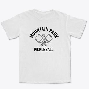 Mountain Park Oklahoma Pickleball Premium Heavyweight T-shirt