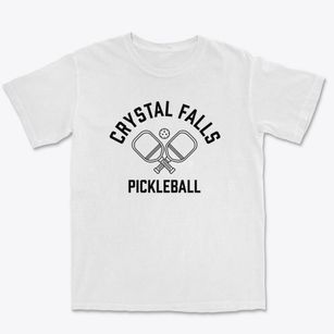 Crystal Falls Texas Pickleball Premium Heavyweight T-shirt