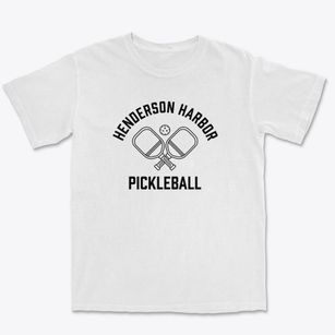 Henderson Harbor New York Pickleball Premium Heavyweight T-shirt