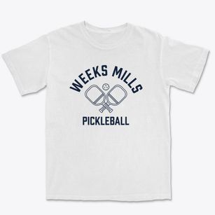 Weeks Mills Maine Pickleball Premium Heavyweight T-shirt