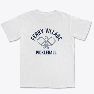 Ferry Village New York Pickleball Premium Heavyweight T-shirt