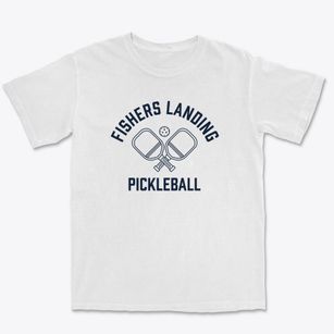Fishers Landing New York Pickleball Premium Heavyweight T-shirt