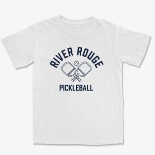 River Rouge Michigan Pickleball Premium Heavyweight T-shirt