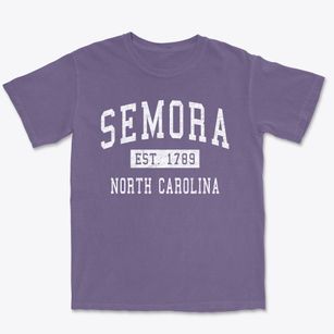 Semora North Carolina Classic Established Premium Heavyweight T-shirt