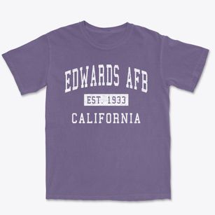 Edwards Afb California Classic Established Premium Heavyweight T-shirt
