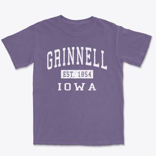 Grinnell Iowa Classic Established Premium Heavyweight T-shirt