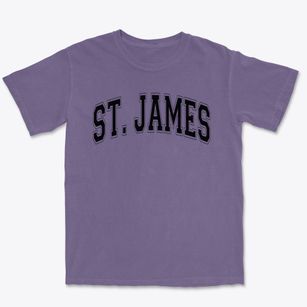 St James Parish Varsity Arch Premium Heavyweight T-shirt