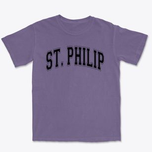 Saint Philip School Varsity Arch Premium Heavyweight T-shirt